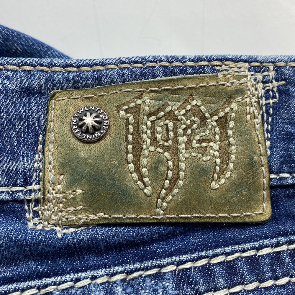 1921 WESTERN GLOVE WORKS CROP JEANS - Picture 11 of 16
